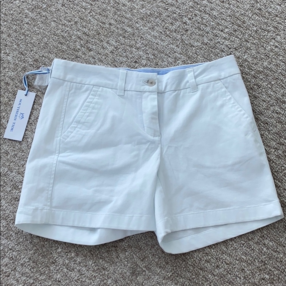 White Southern Tide Shorts